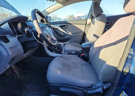 2014 Hyundai Elantra Se from USA, damaged, VIN KMHDH4AE4EU148532